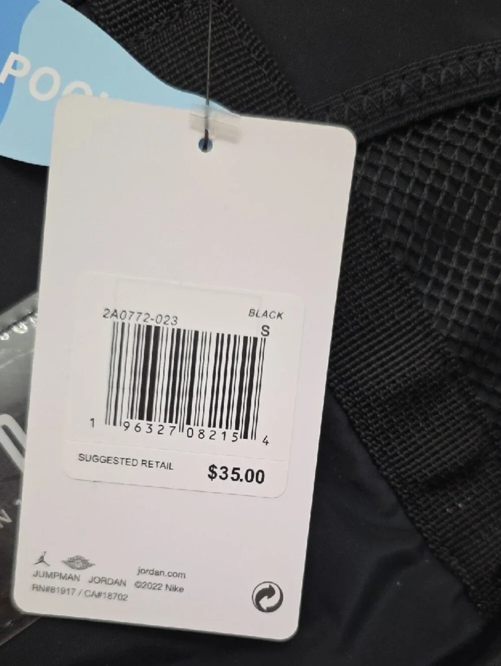 Jordan Black MINI Messenger Bag with Bottle Pocket